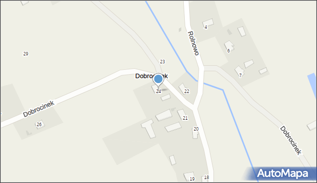 Dobrocinek, Dobrocinek, 24, mapa Dobrocinek