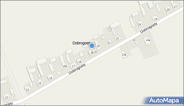 Dobrogosty, Dobrogosty, 19, mapa Dobrogosty