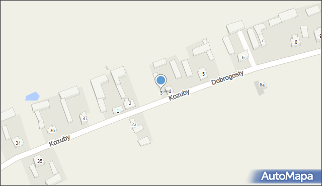 Dobrogosty, Dobrogosty, 3, mapa Dobrogosty