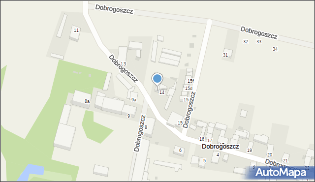 Dobrogoszcz, Dobrogoszcz, 14a, mapa Dobrogoszcz