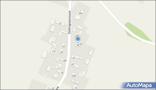Dobrogoszczyce, Dobrogoszczyce, 41, mapa Dobrogoszczyce