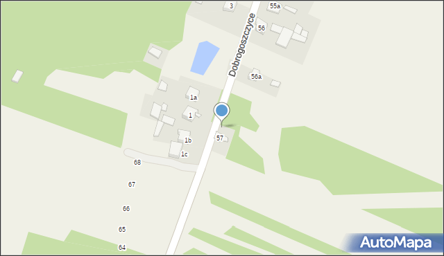 Dobrogoszczyce, Dobrogoszczyce, 57a, mapa Dobrogoszczyce