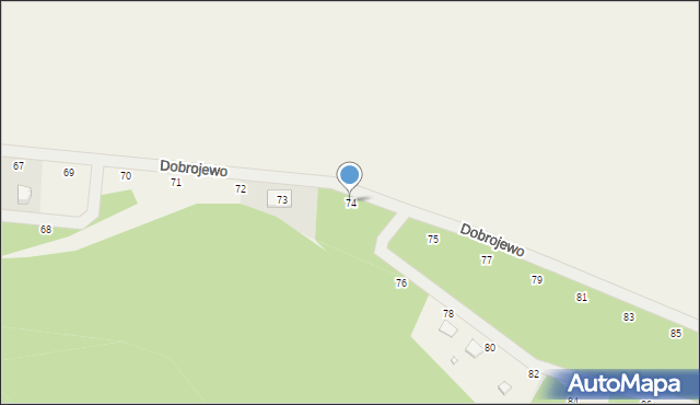 Dobrojewo, Dobrojewo, 74, mapa Dobrojewo