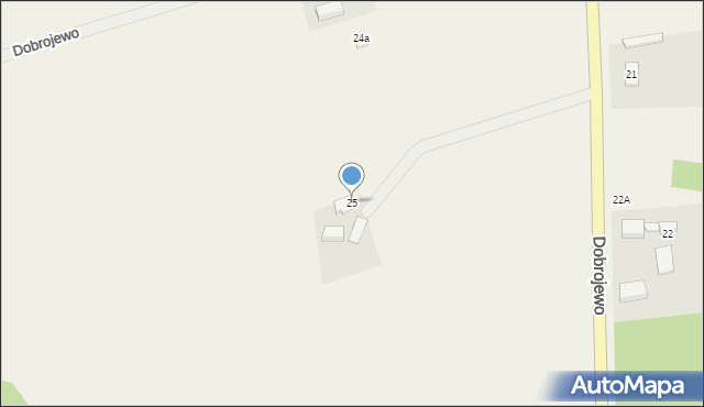 Dobrojewo, Dobrojewo, 25, mapa Dobrojewo
