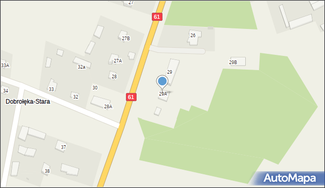 Dobrołęka, Dobrołęka, 29A, mapa Dobrołęka
