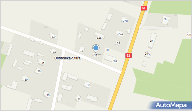 Dobrołęka, Dobrołęka, 32, mapa Dobrołęka