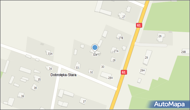 Dobrołęka, Dobrołęka, 32a, mapa Dobrołęka