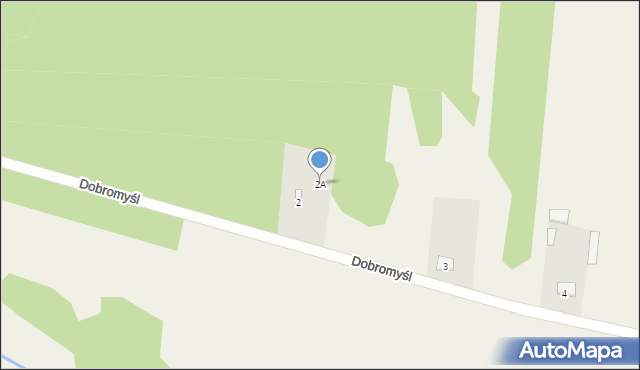 Dobromyśl, Dobromyśl, 2A, mapa Dobromyśl