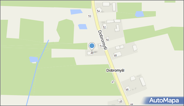 Dobromyśl, Dobromyśl, 49, mapa Dobromyśl