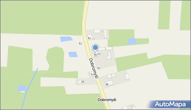 Dobromyśl, Dobromyśl, 52, mapa Dobromyśl