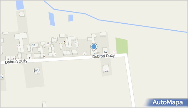 Dobroń Duży, Dobroń Duży, 2, mapa Dobroń Duży