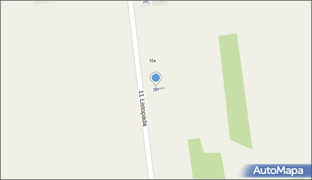 Dobroń Duży, Dobroń Duży, 36f, mapa Dobroń Duży