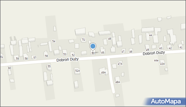 Dobroń Duży, Dobroń Duży, 50, mapa Dobroń Duży