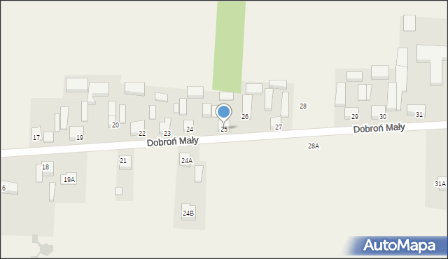 Dobroń Mały, Dobroń Mały, 25, mapa Dobroń Mały