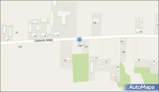 Dobroń Mały, Dobroń Mały, 32c, mapa Dobroń Mały