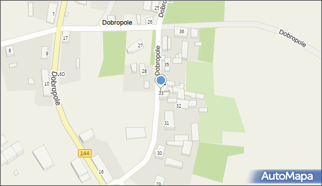 Dobropole, Dobropole, 33, mapa Dobropole