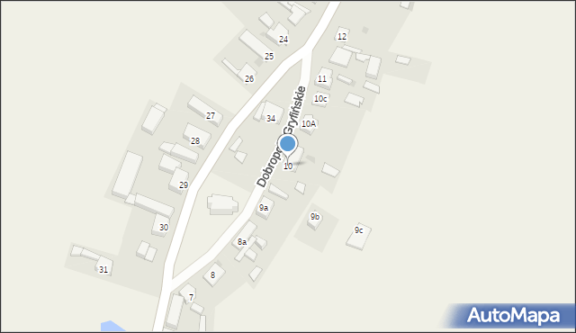 Dobropole Gryfińskie, Dobropole Gryfińskie, 10, mapa Dobropole Gryfińskie