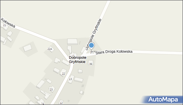 Dobropole Gryfińskie, Dobropole Gryfińskie, 37, mapa Dobropole Gryfińskie