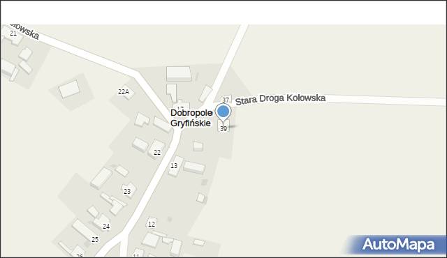 Dobropole Gryfińskie, Dobropole Gryfińskie, 39, mapa Dobropole Gryfińskie