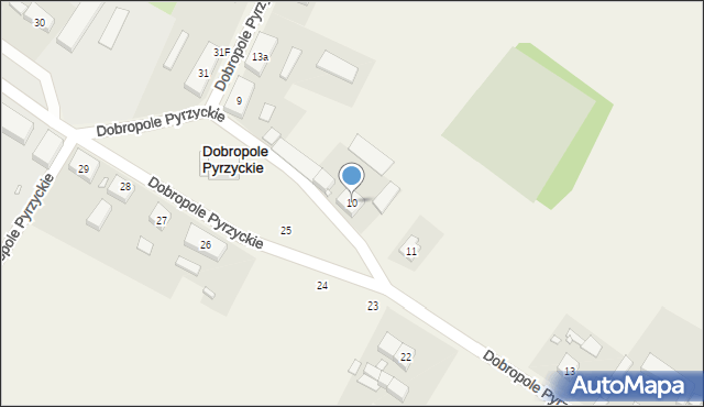 Dobropole Pyrzyckie, Dobropole Pyrzyckie, 10, mapa Dobropole Pyrzyckie