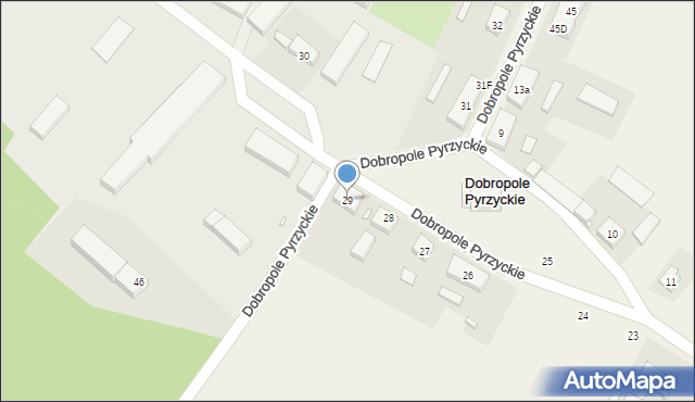 Dobropole Pyrzyckie, Dobropole Pyrzyckie, 29, mapa Dobropole Pyrzyckie