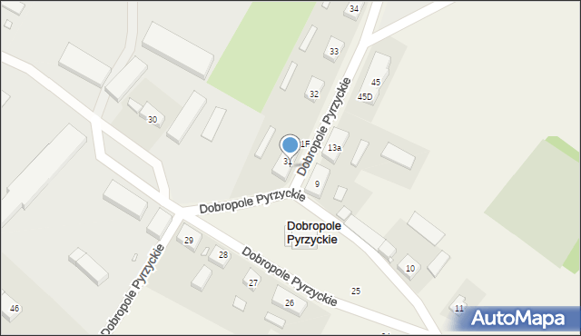 Dobropole Pyrzyckie, Dobropole Pyrzyckie, 31B, mapa Dobropole Pyrzyckie