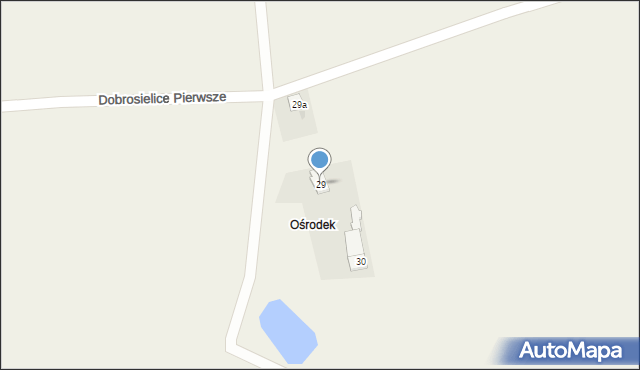 Dobrosielice Pierwsze, Dobrosielice Pierwsze, 29, mapa Dobrosielice Pierwsze