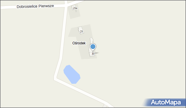 Dobrosielice Pierwsze, Dobrosielice Pierwsze, 30, mapa Dobrosielice Pierwsze