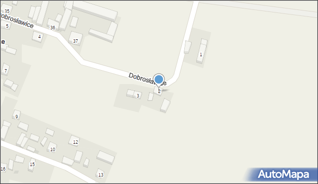 Dobrosławice, Dobrosławice, 2, mapa Dobrosławice