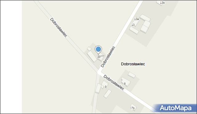 Dobrosławiec, Dobrosławiec, 10, mapa Dobrosławiec