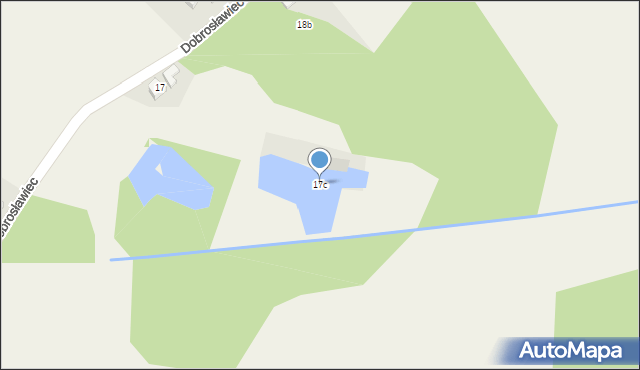 Dobrosławiec, Dobrosławiec, 17c, mapa Dobrosławiec