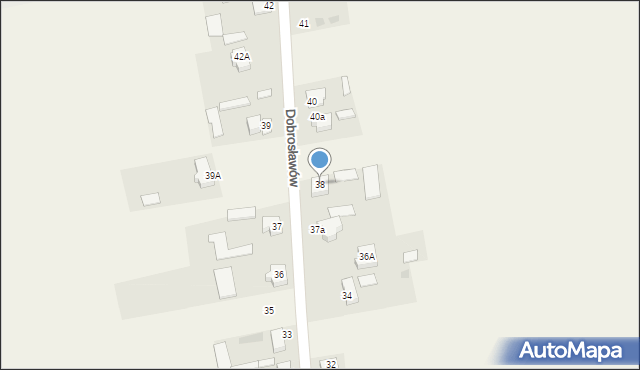 Dobrosławów, Dobrosławów, 38, mapa Dobrosławów