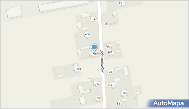 Dobrosławów, Dobrosławów, 39, mapa Dobrosławów