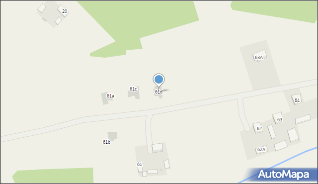 Dobrosławów, Dobrosławów, 61d, mapa Dobrosławów