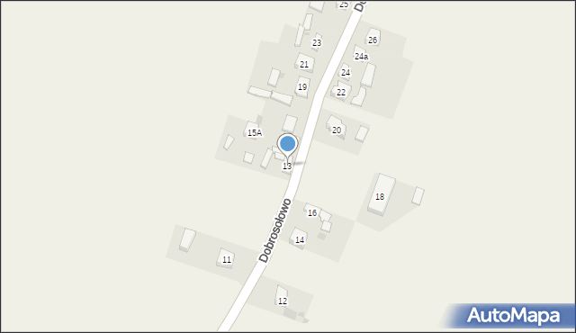 Dobrosołowo, Dobrosołowo, 13, mapa Dobrosołowo