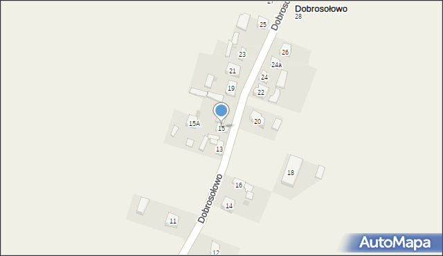 Dobrosołowo, Dobrosołowo, 15, mapa Dobrosołowo