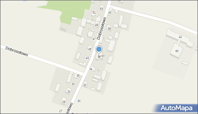 Dobrosołowo, Dobrosołowo, 36, mapa Dobrosołowo