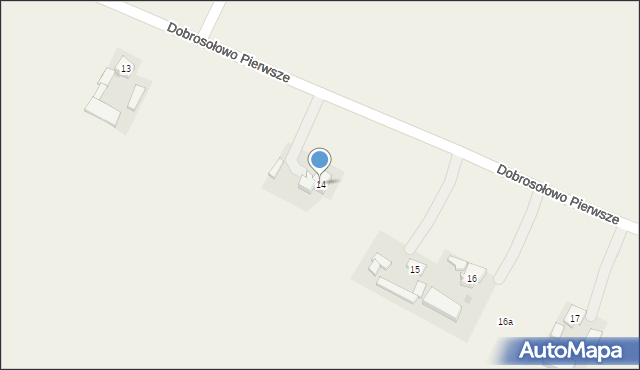 Dobrosołowo Pierwsze, Dobrosołowo Pierwsze, 14, mapa Dobrosołowo Pierwsze