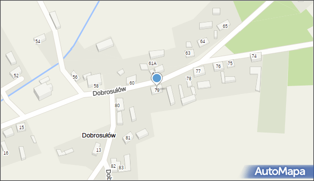 Dobrosułów, Dobrosułów, 79, mapa Dobrosułów
