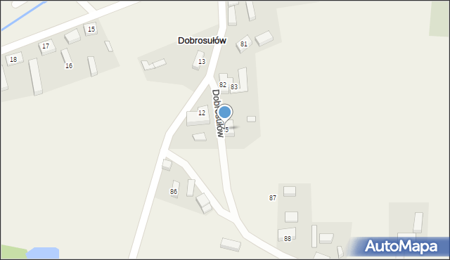 Dobrosułów, Dobrosułów, 85, mapa Dobrosułów