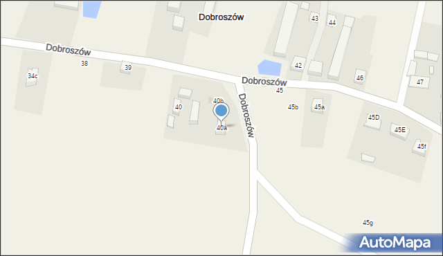 Dobroszów, Dobroszów, 40a, mapa Dobroszów