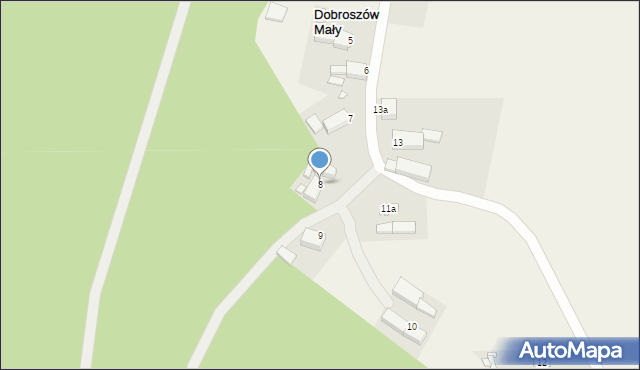 Dobroszów Mały, Dobroszów Mały, 8, mapa Dobroszów Mały