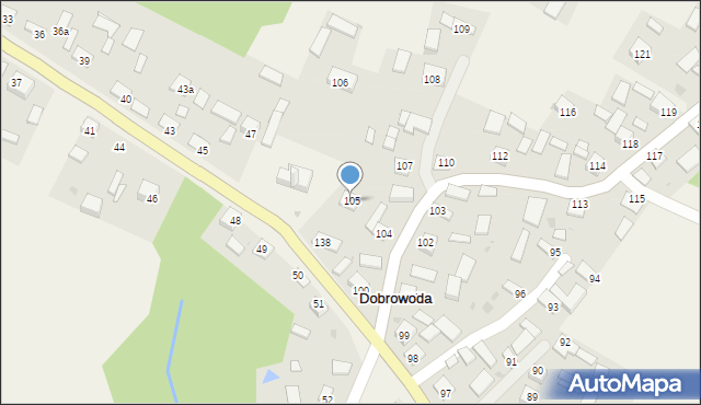 Dobrowoda, Dobrowoda, 105, mapa Dobrowoda