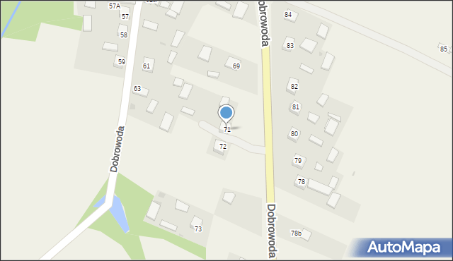 Dobrowoda, Dobrowoda, 71, mapa Dobrowoda