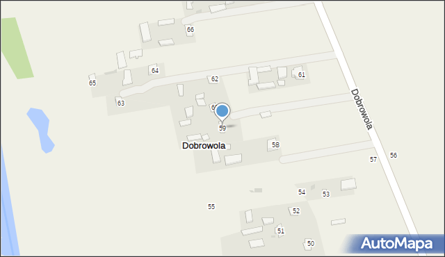 Dobrowola, Dobrowola, 59, mapa Dobrowola