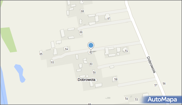 Dobrowola, Dobrowola, 62, mapa Dobrowola