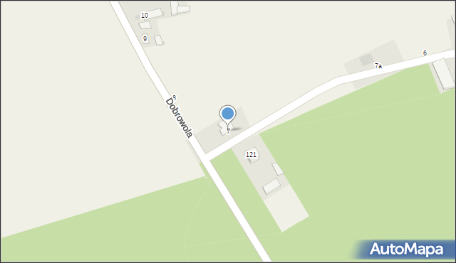 Dobrowola, Dobrowola, 7, mapa Dobrowola