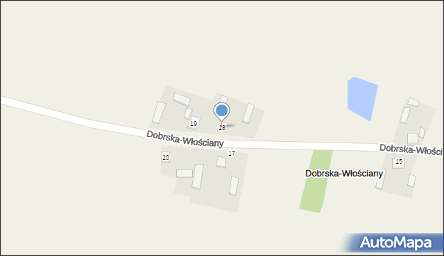 Dobrska-Włościany, Dobrska-Włościany, 18, mapa Dobrska-Włościany