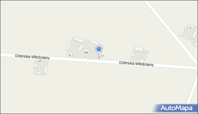Dobrska-Włościany, Dobrska-Włościany, 6, mapa Dobrska-Włościany