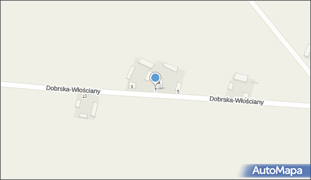 Dobrska-Włościany, Dobrska-Włościany, 7, mapa Dobrska-Włościany
